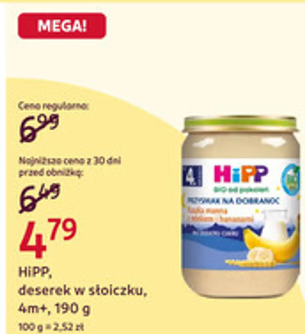 HiPP, deserek w słoiczku
