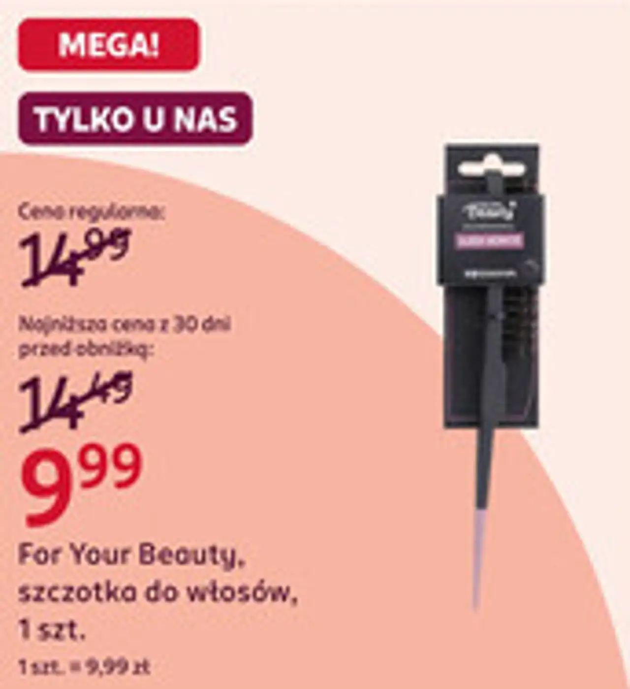 For Your Beauty, szczotka do włosów, 1 szt.