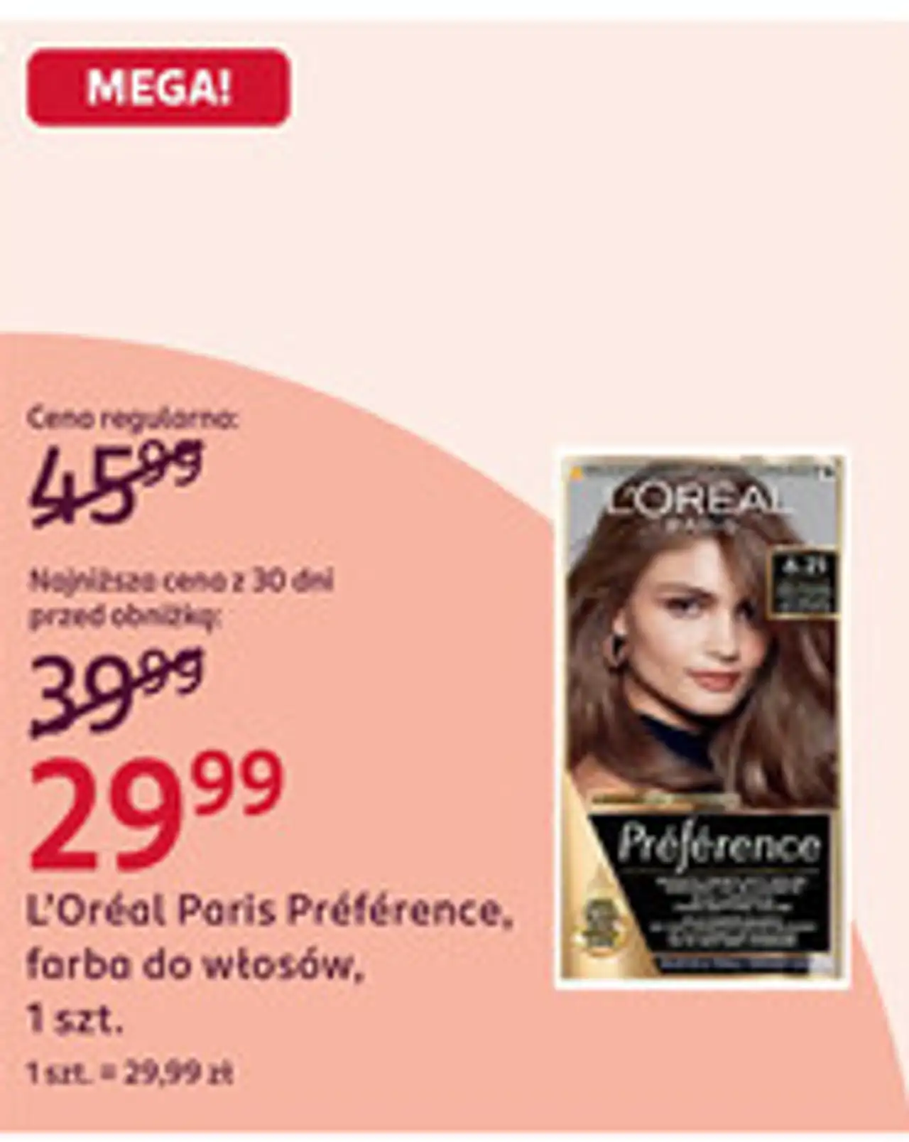 L'Oréal Paris Préférence, farba do włosów, 1 szt.