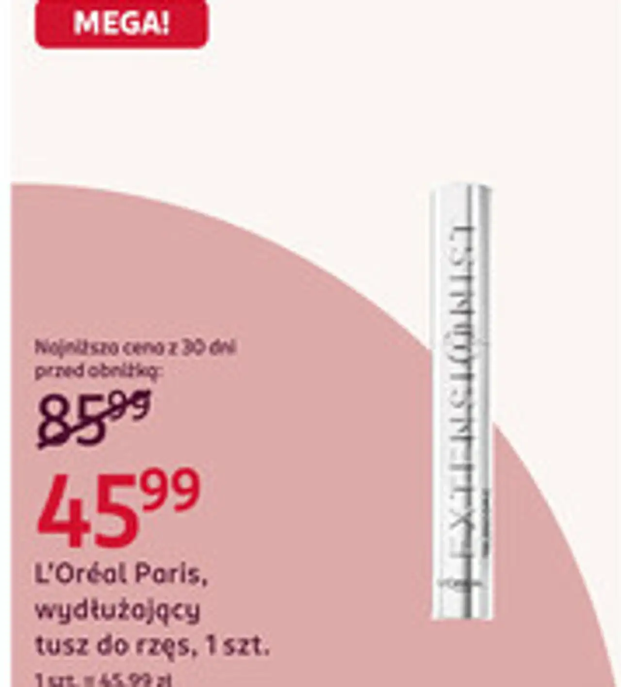 L'Oréal Paris, wydłużający tusz do rzęs, 1 szt.