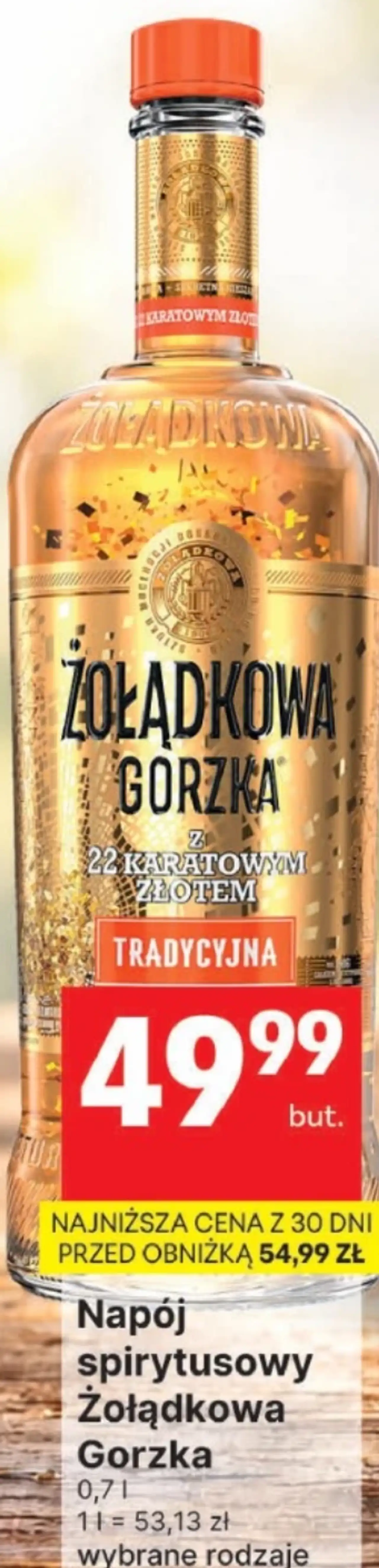 Napój spirytusowy Żołądkowa Gorzka