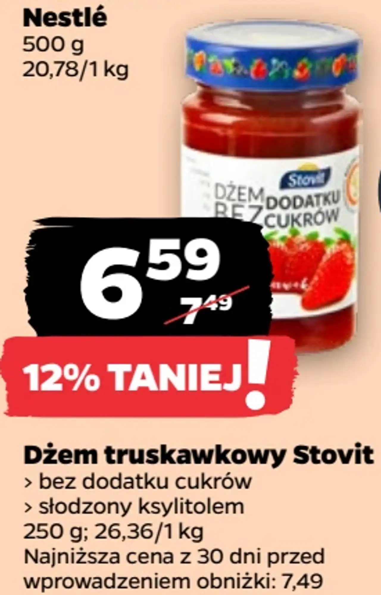 Dżem truskawkowy Stovit