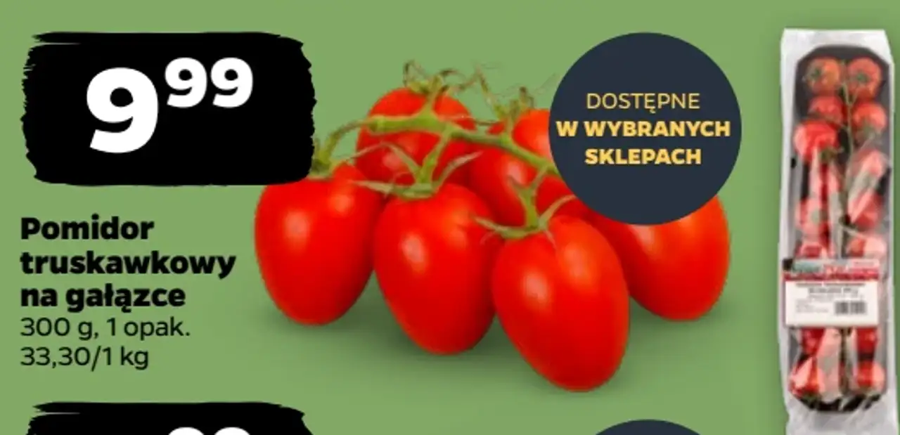 Pomidor truskawkowy na gałązce