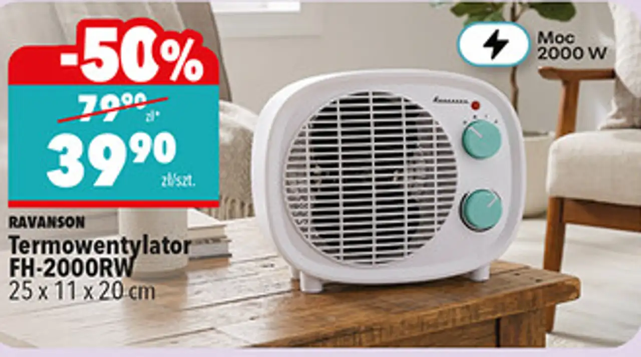 Termowentylator FH-2000RW Ravanson