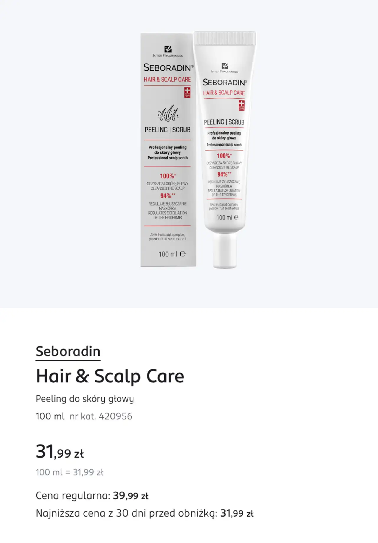 Seboradin Hair & Scalp Care Peeling do skóry głowy