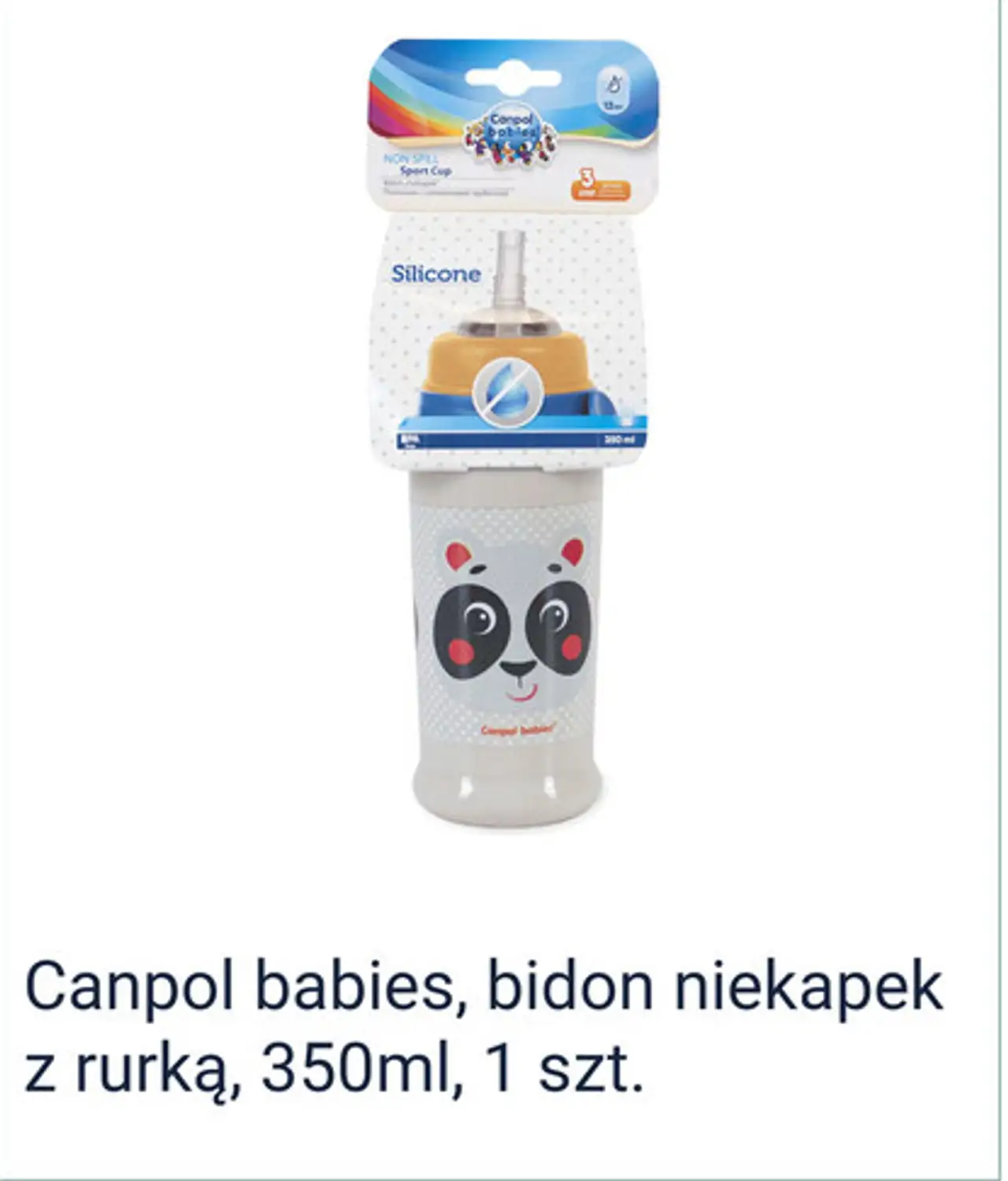 Canpol babies, bidon niekapek z rurką, 350ml, 1 szt.