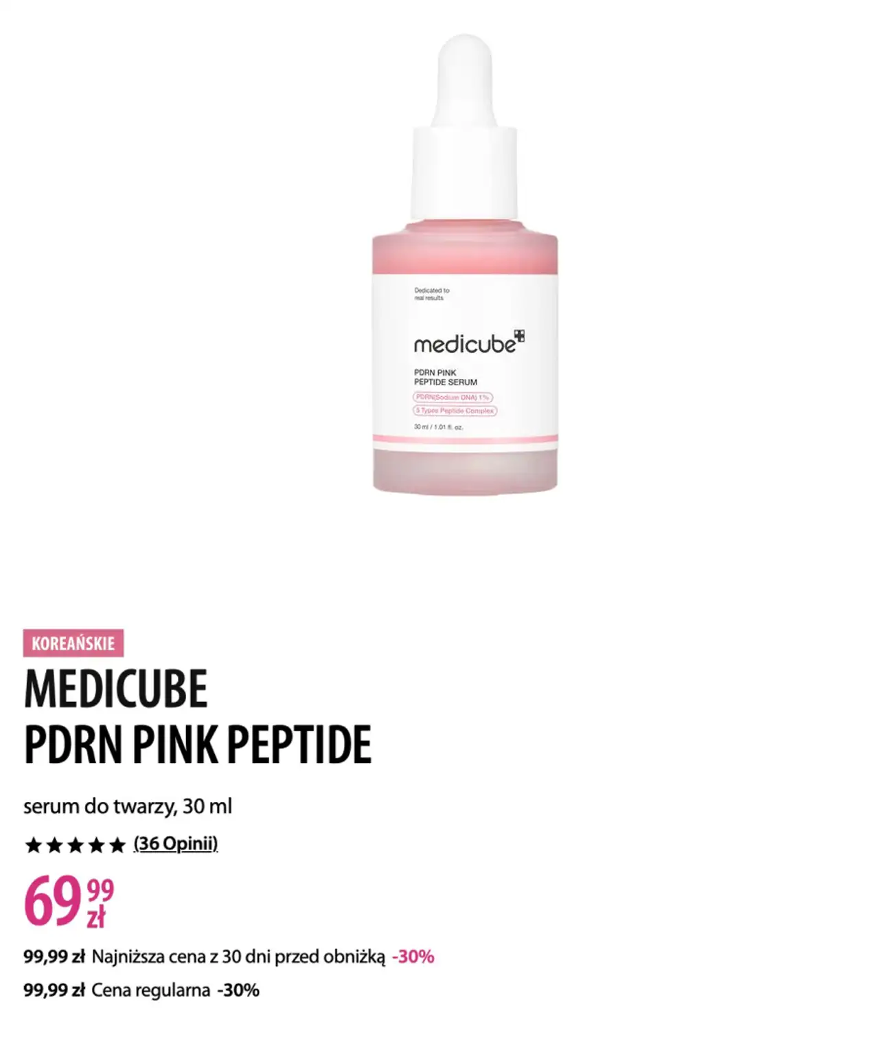 MEDICUBE PDRN PINK PEPTIDE serum do twarzy