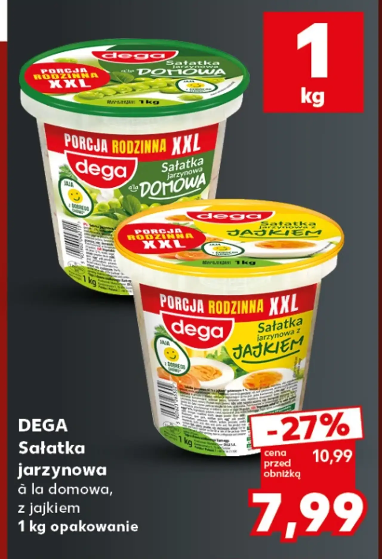 Dega Sałatka jarzynowa à la domowa, z jajkiem