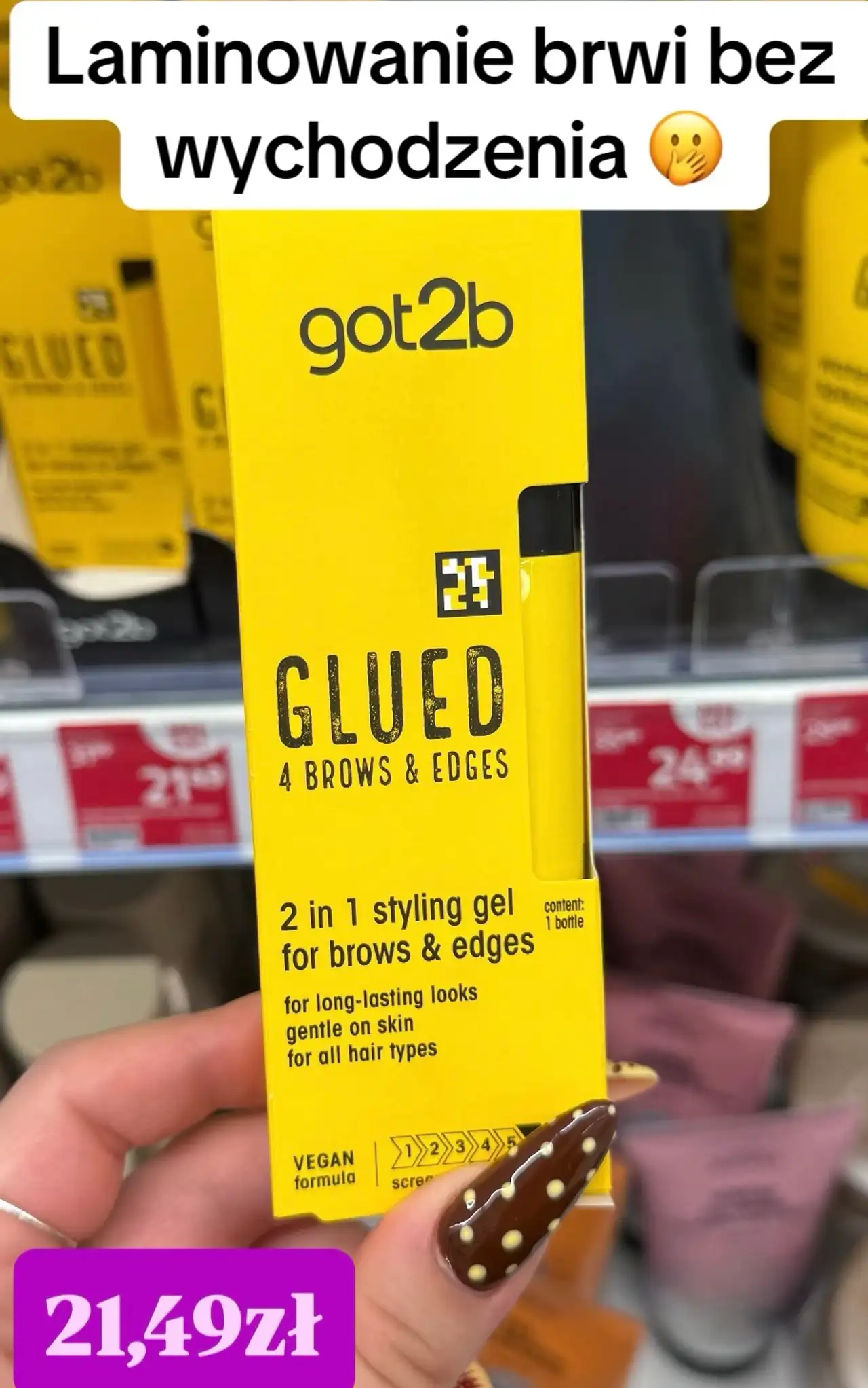 got2b GLUED 4 BROWS & EDGES 2 in 1 styling gel