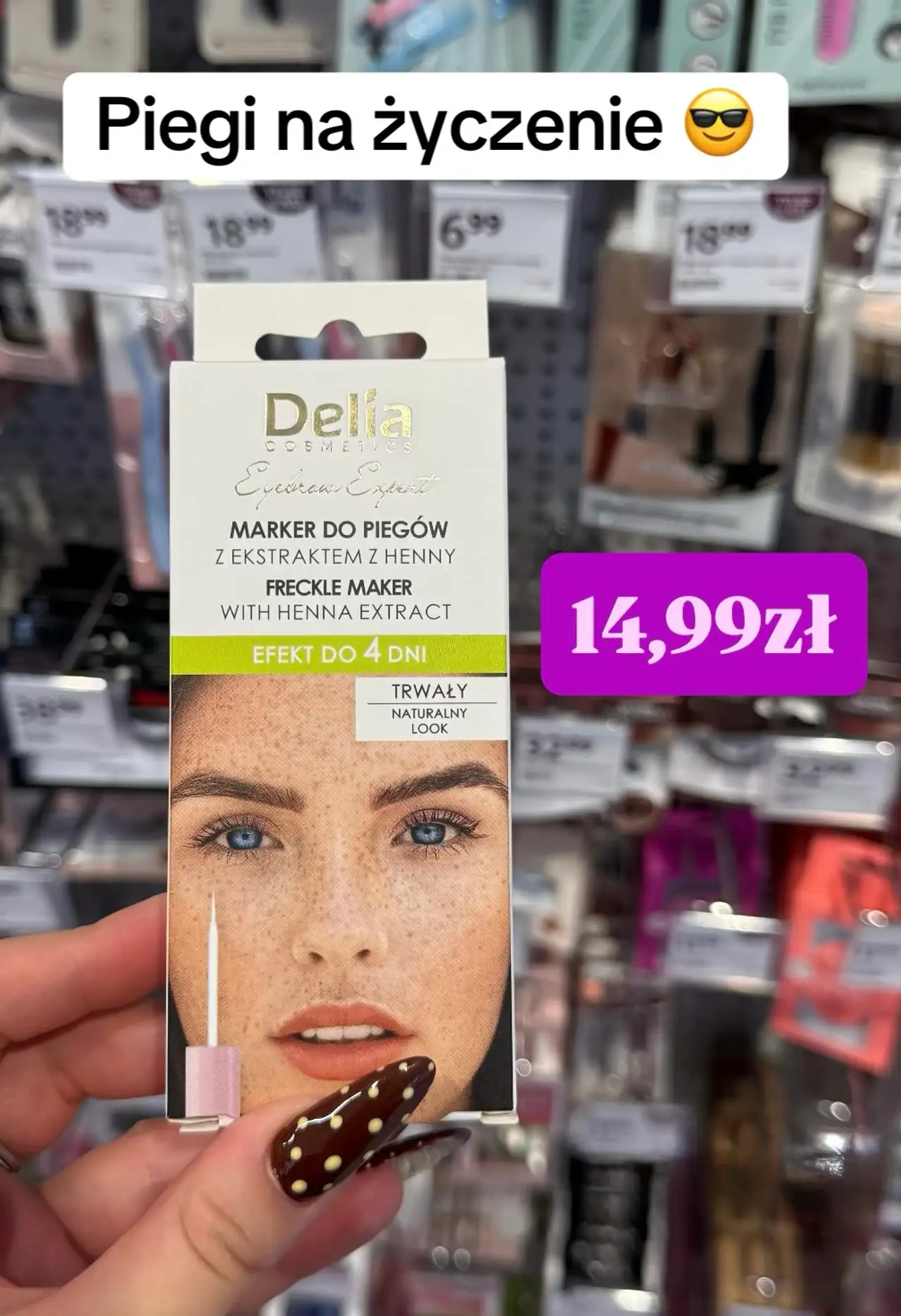Delia Cosmetics Eyebrow Expert Marker do piegów z ekstraktem z henny