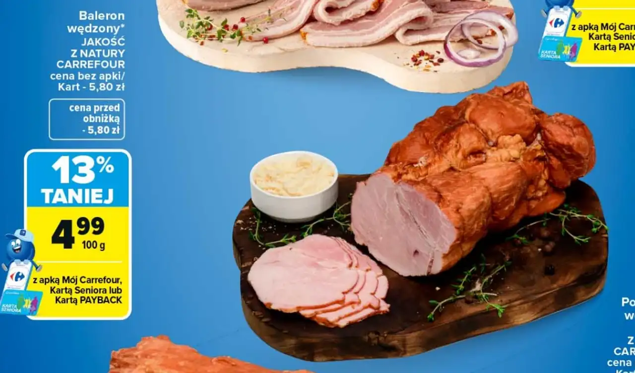 Baleron wędzony JAKOŚĆ Z NATURY CARREFOUR