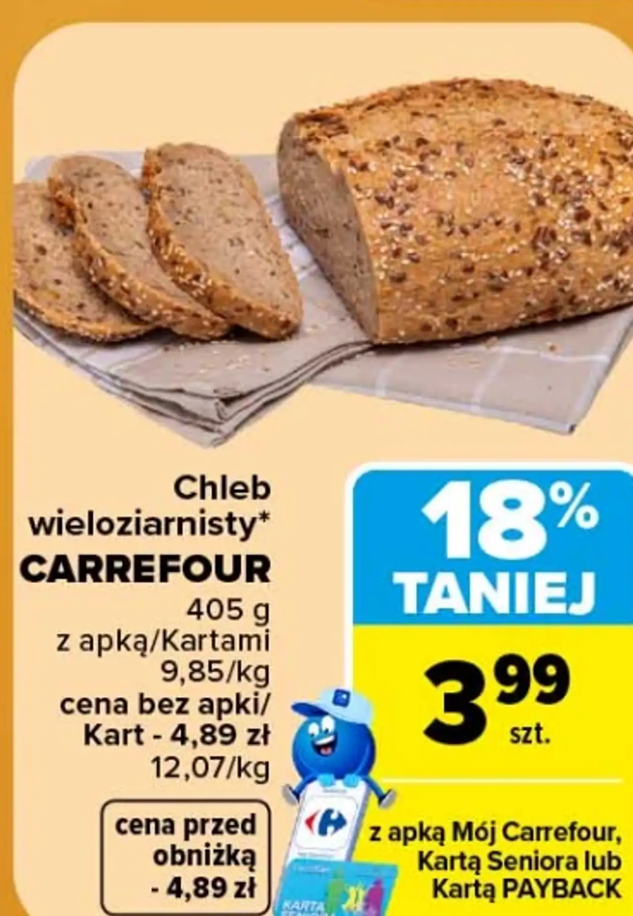 Chleb wieloziarnisty Carrefour