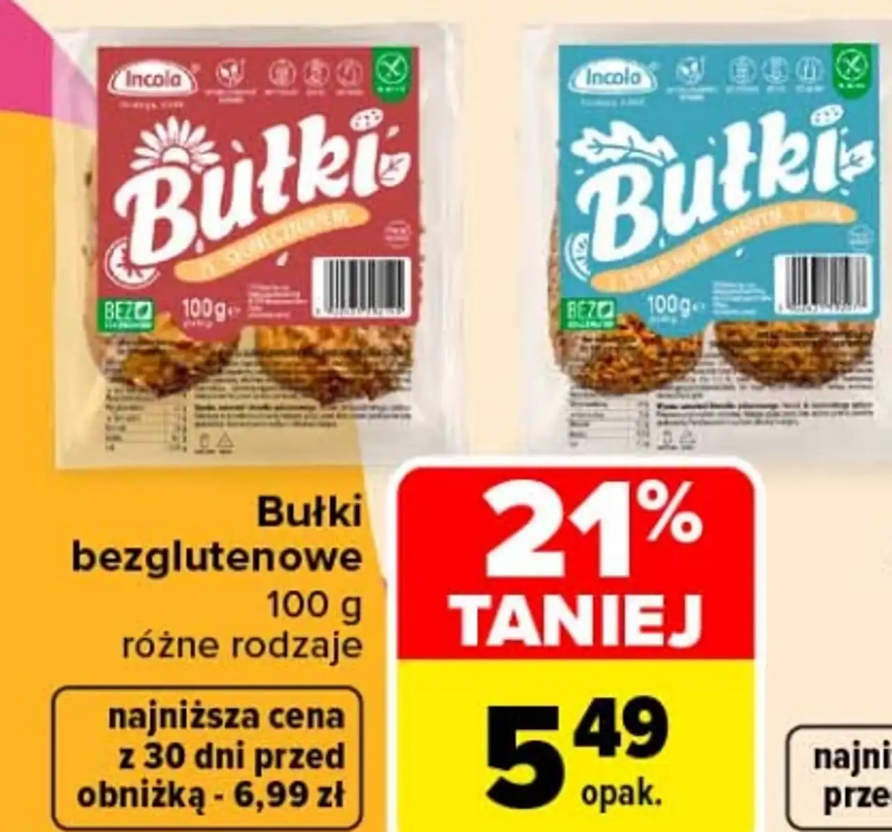 Bułki bezglutenowe Incola