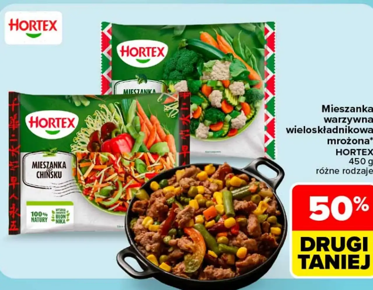 Mieszanka warzywna wieloskładnikowa mrożona Hortex