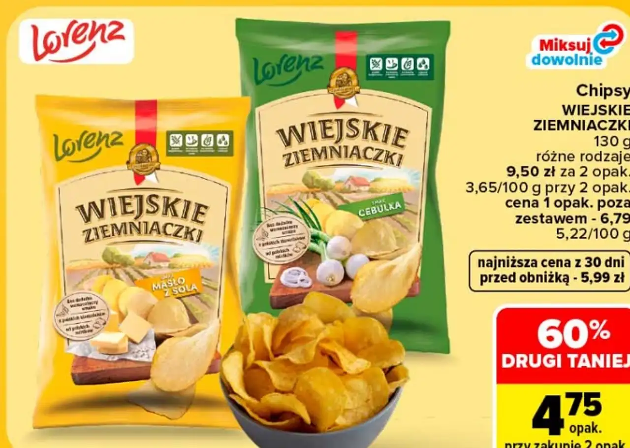 Chipsy Wiejskie Ziemniaczki