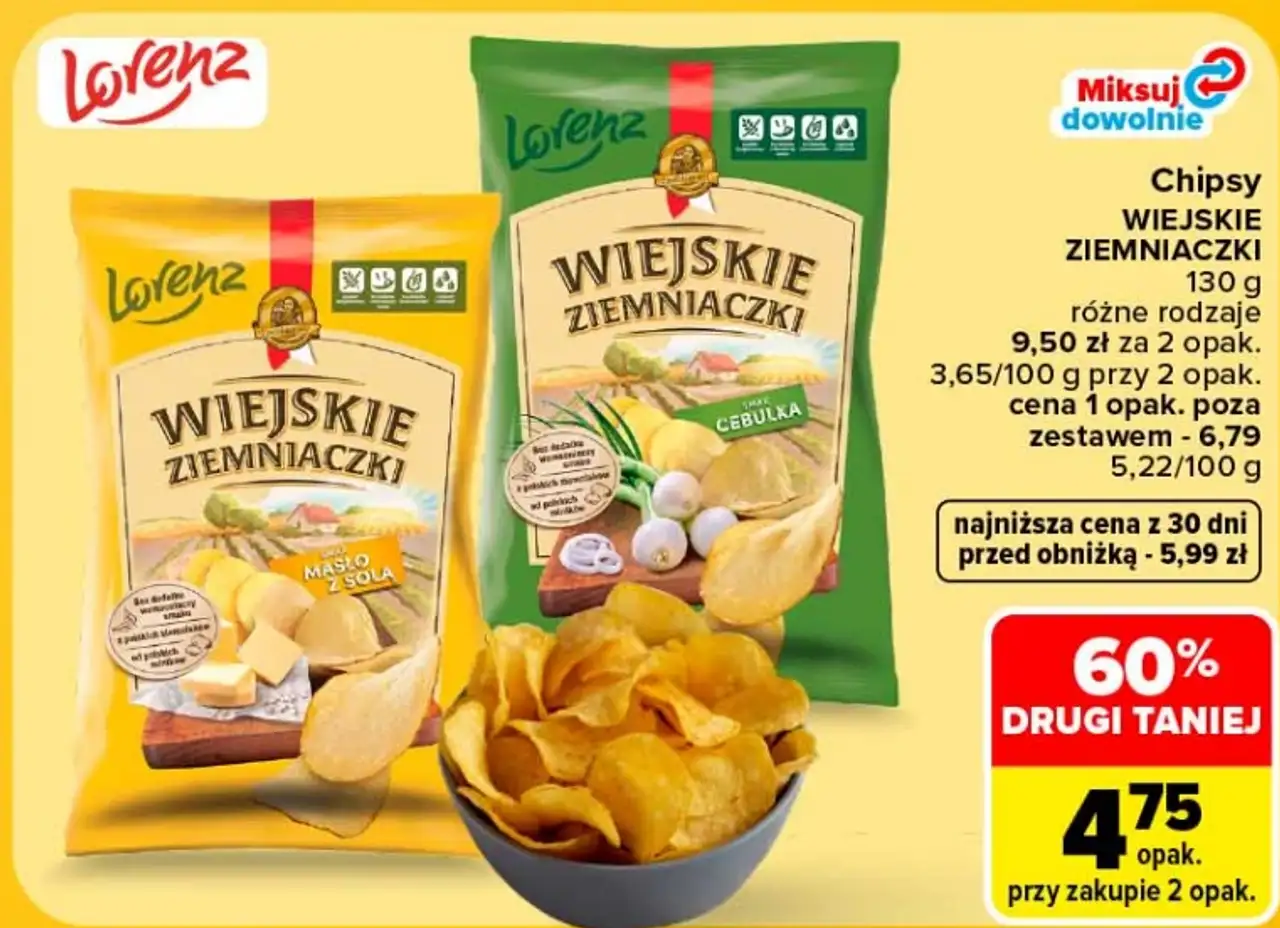 Chipsy Wiejskie Ziemniaczki