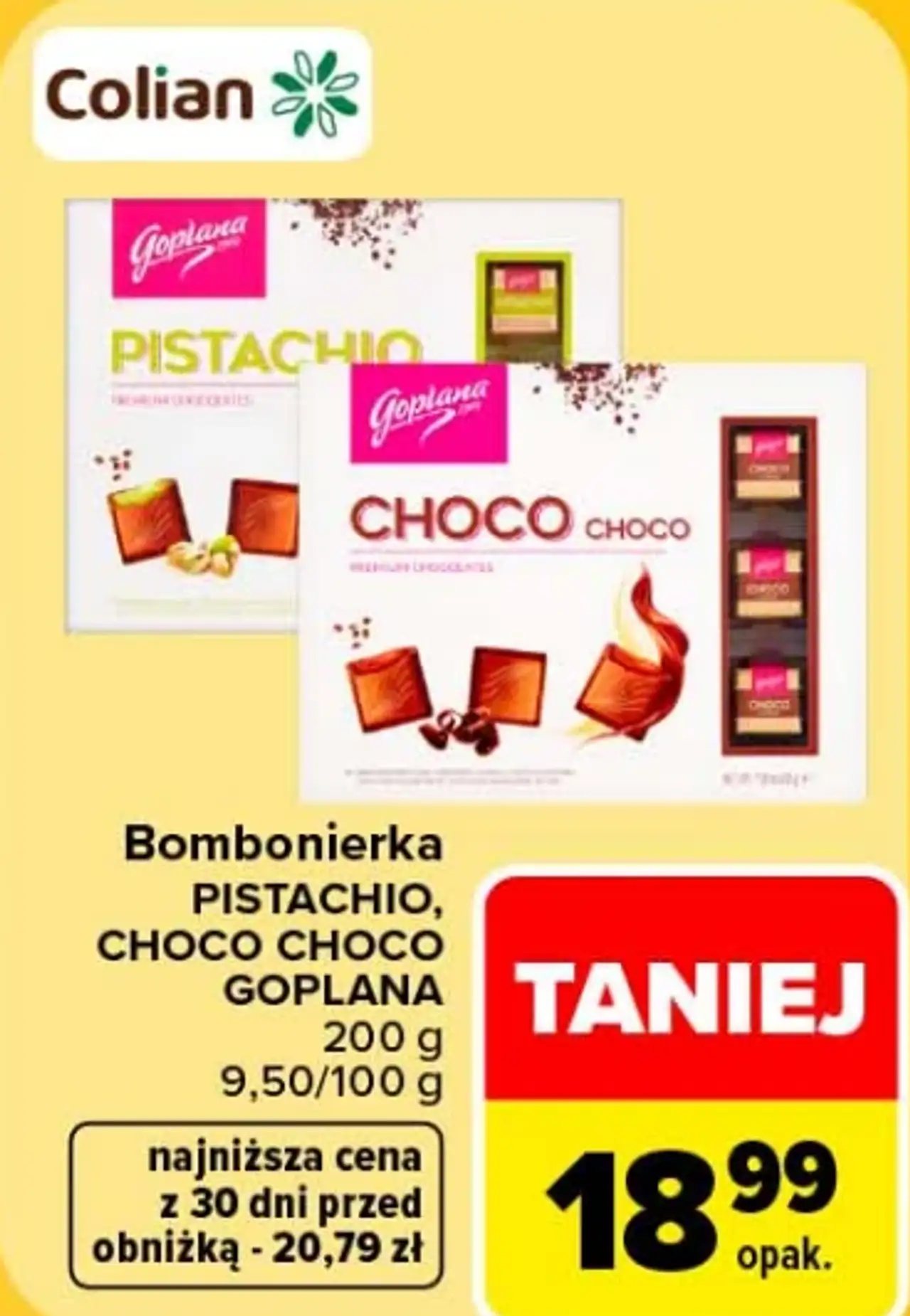 Bombonierka Pistachio, Choco Choco Goplana