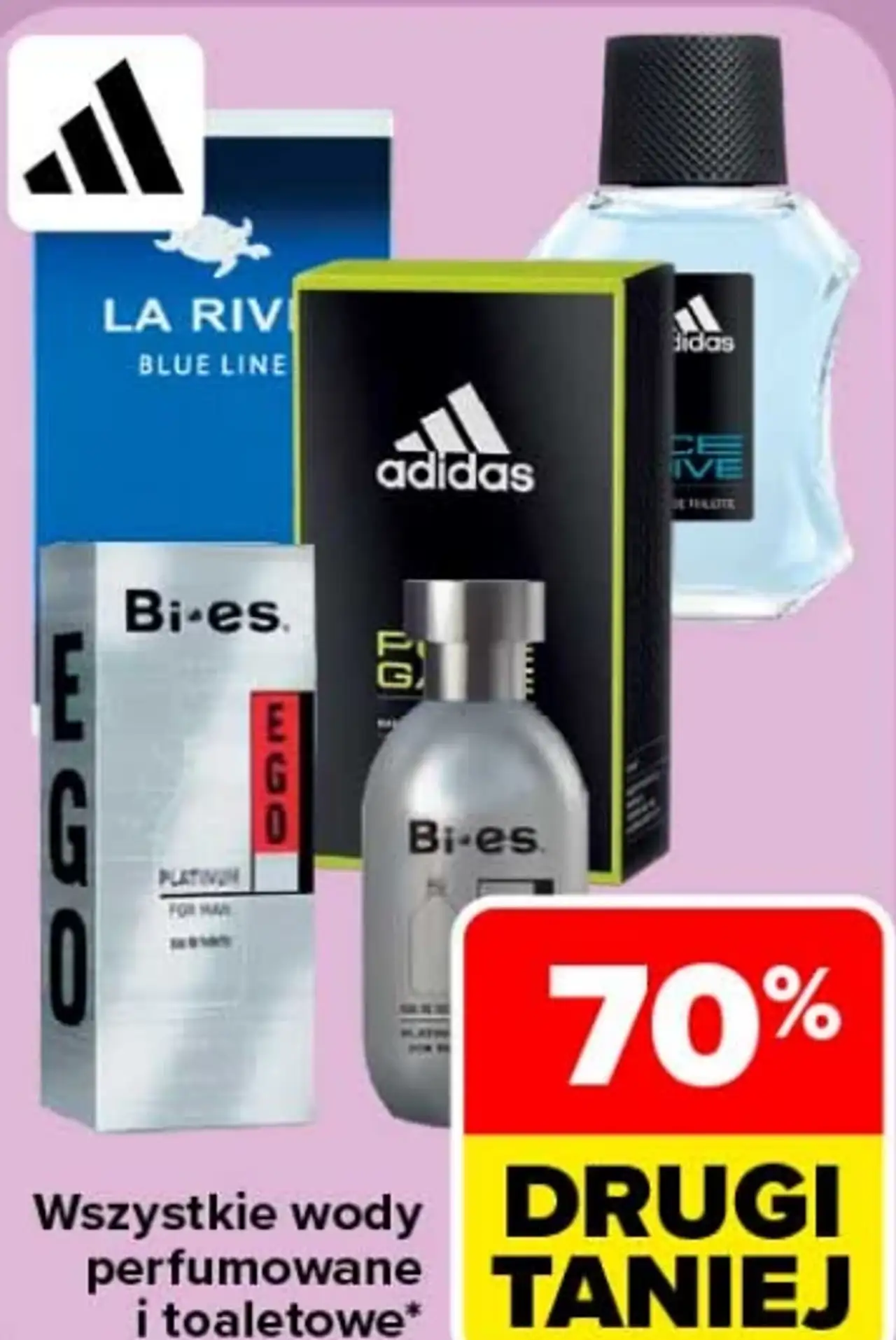 Wszystkie wody perfumowane i toaletowe męskie Bi-es, Adidas, La Rive