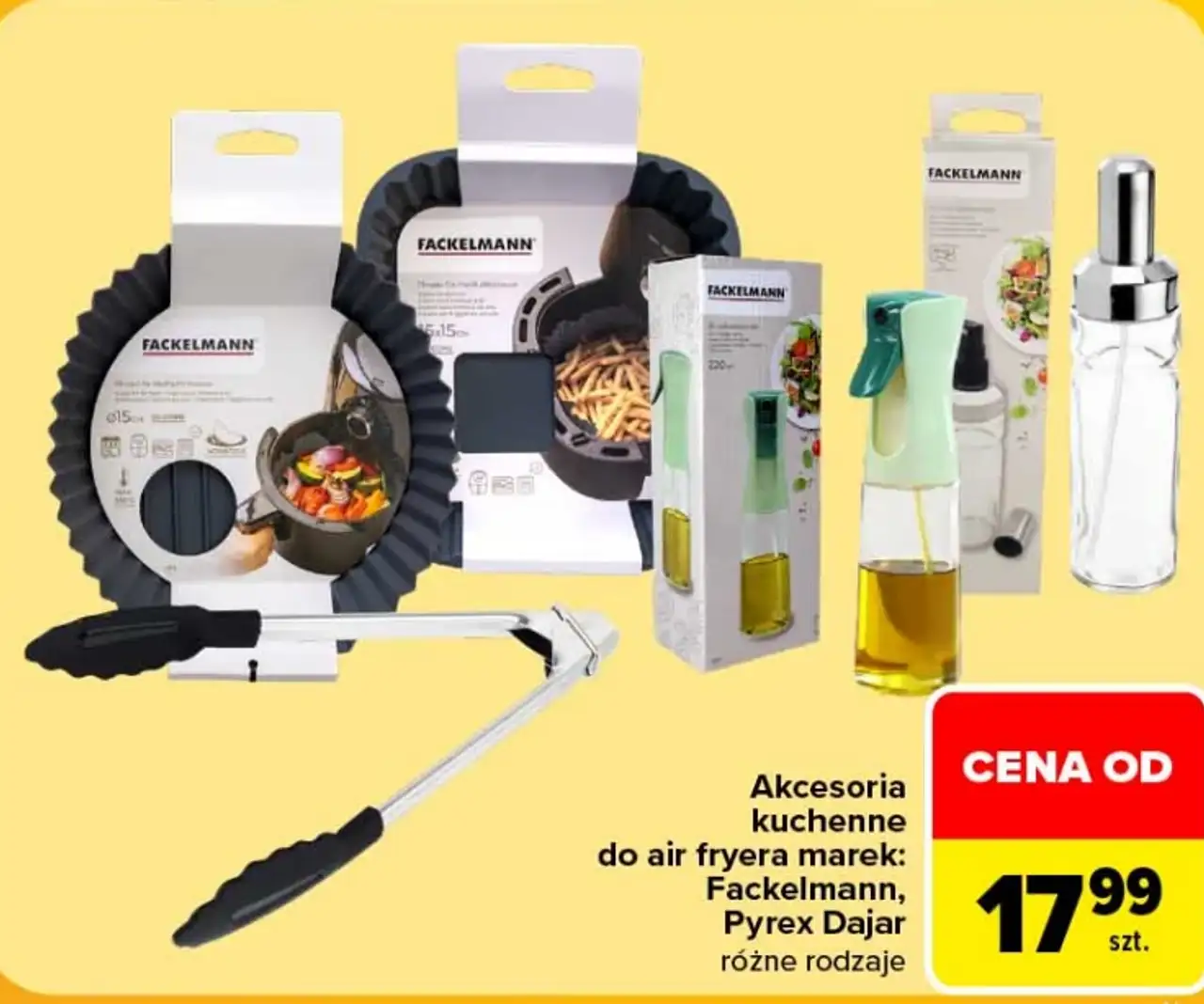 Akcesoria kuchenne do air fryera Fackelmann, Pyrex, Dajar