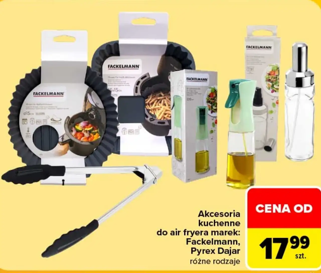 Akcesoria kuchenne do air fryera marek: Fackelmann, Pyrex Dajar