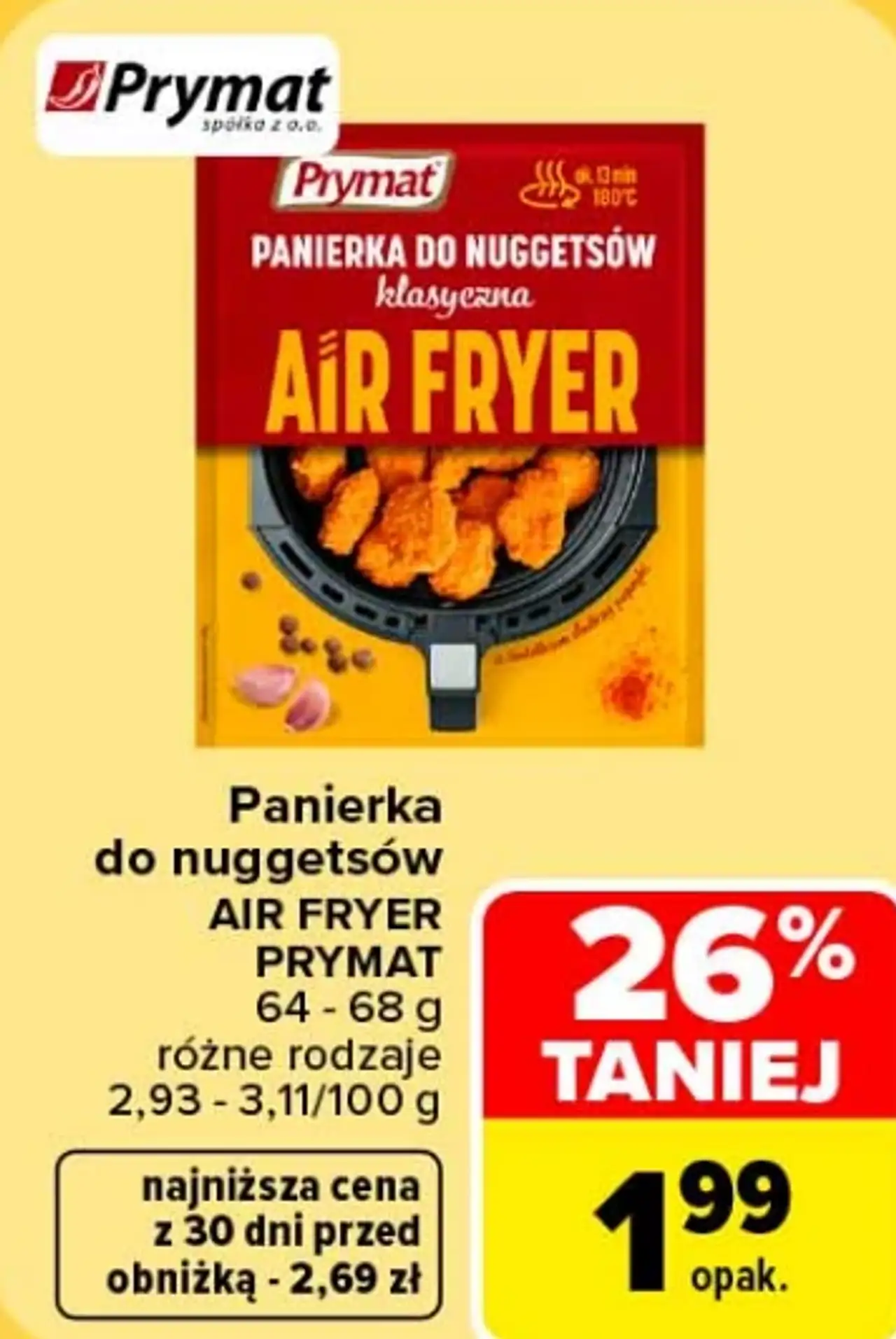 Prymat Panierka do nuggetsów Air Fryer 64 - 68 g