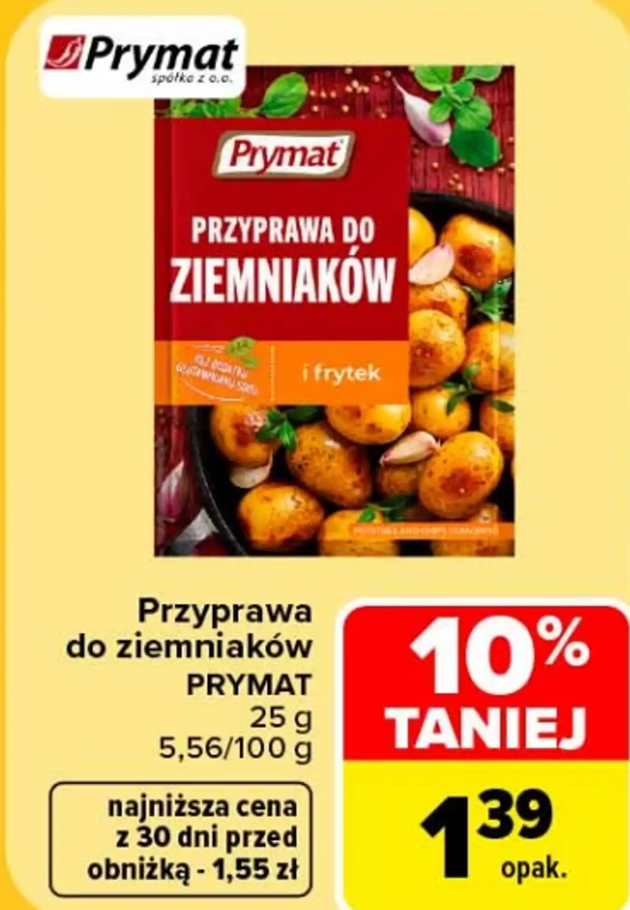 Prymat Przyprawa do ziemniaków i frytek 25 g