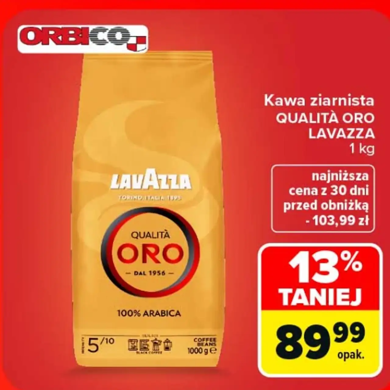 Kawa ziarnista Lavazza Qualità Oro