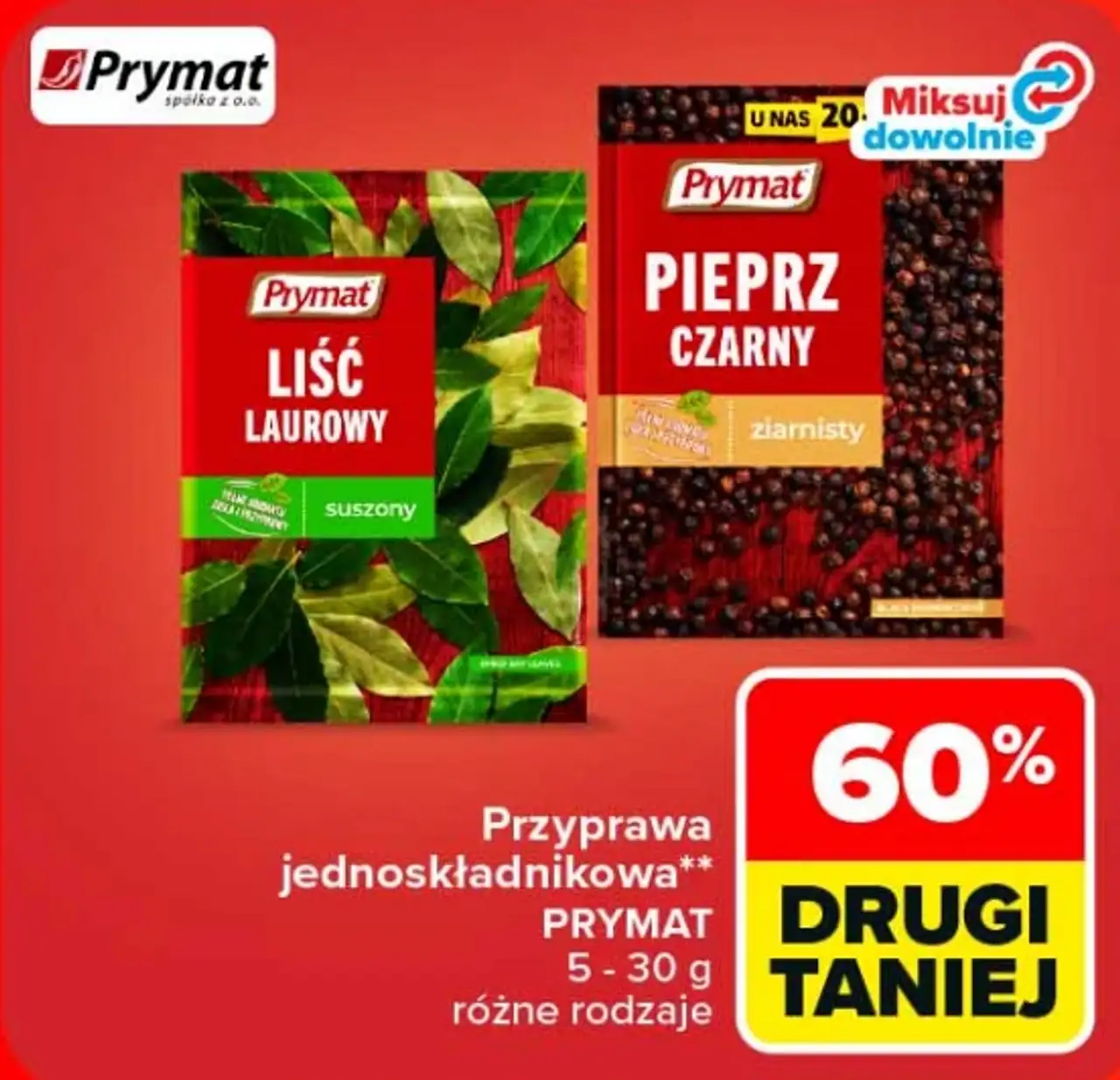 Przyprawa jednoskładnikowa Prymat