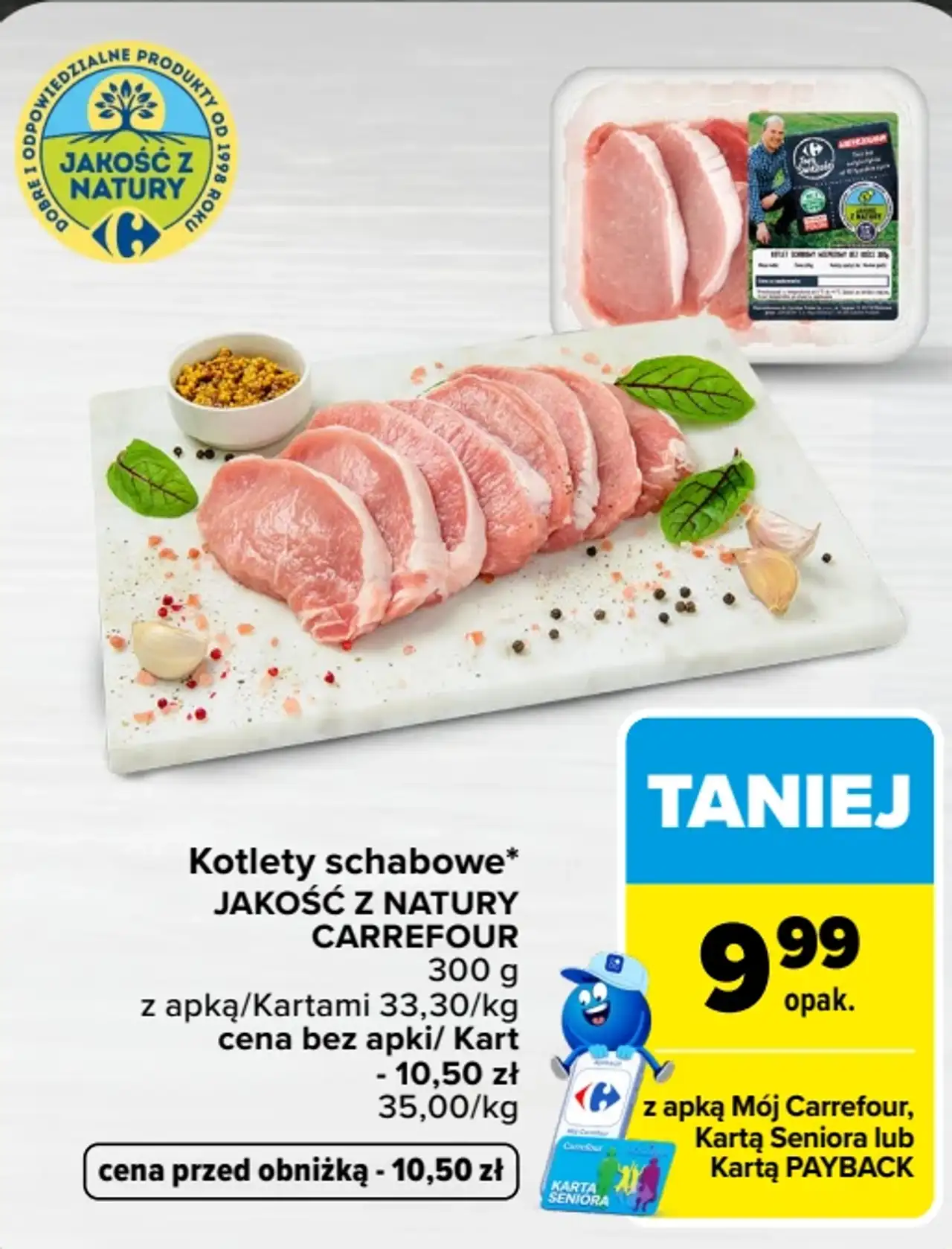 Kotlety schabowe JAKOŚĆ Z NATURY CARREFOUR