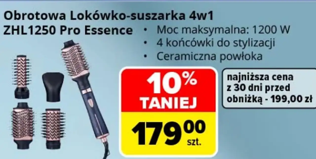 Zelmer Obrotowa lokówko-suszarka 4w1 ZHL1250 Pro Essence