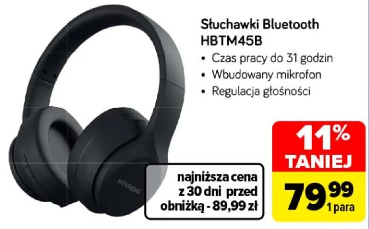 Słuchawki Bluetooth HBTM45B Hyundai