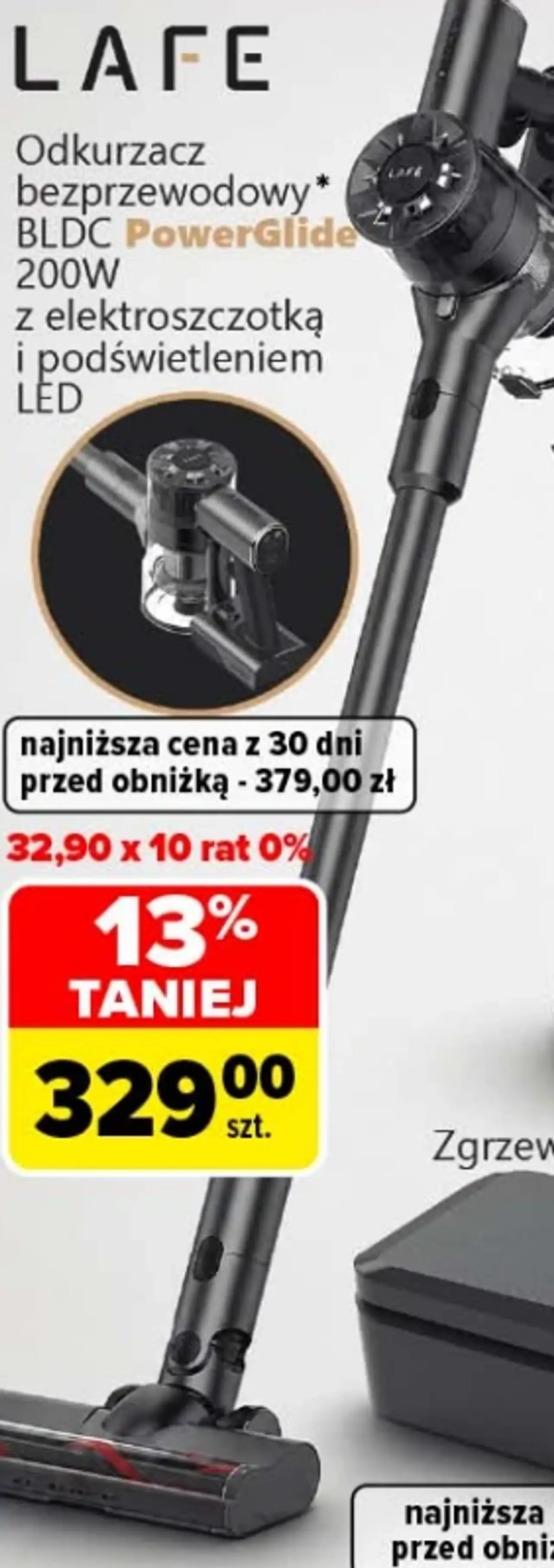 Odkurzacz bezprzewodowy Lafe BLDC PowerGlide 200W