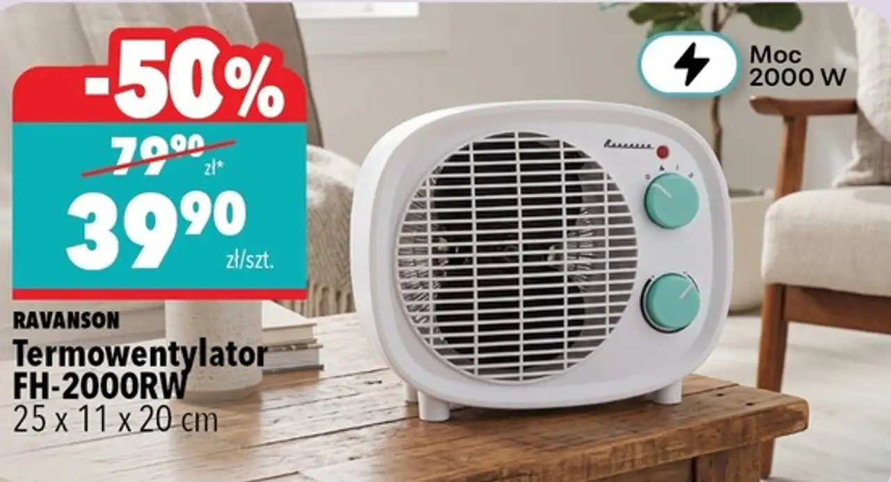 Ravanson Termowentylator FH-2000RW