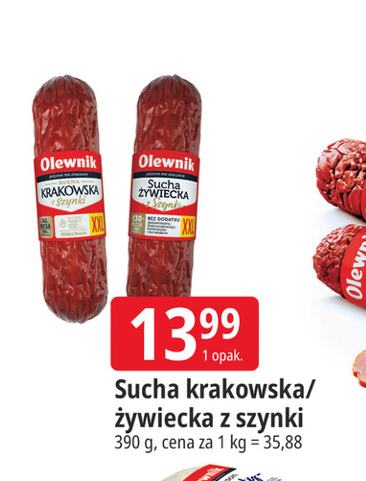 Sucha krakowska/żywiecka z szynki Olewnik