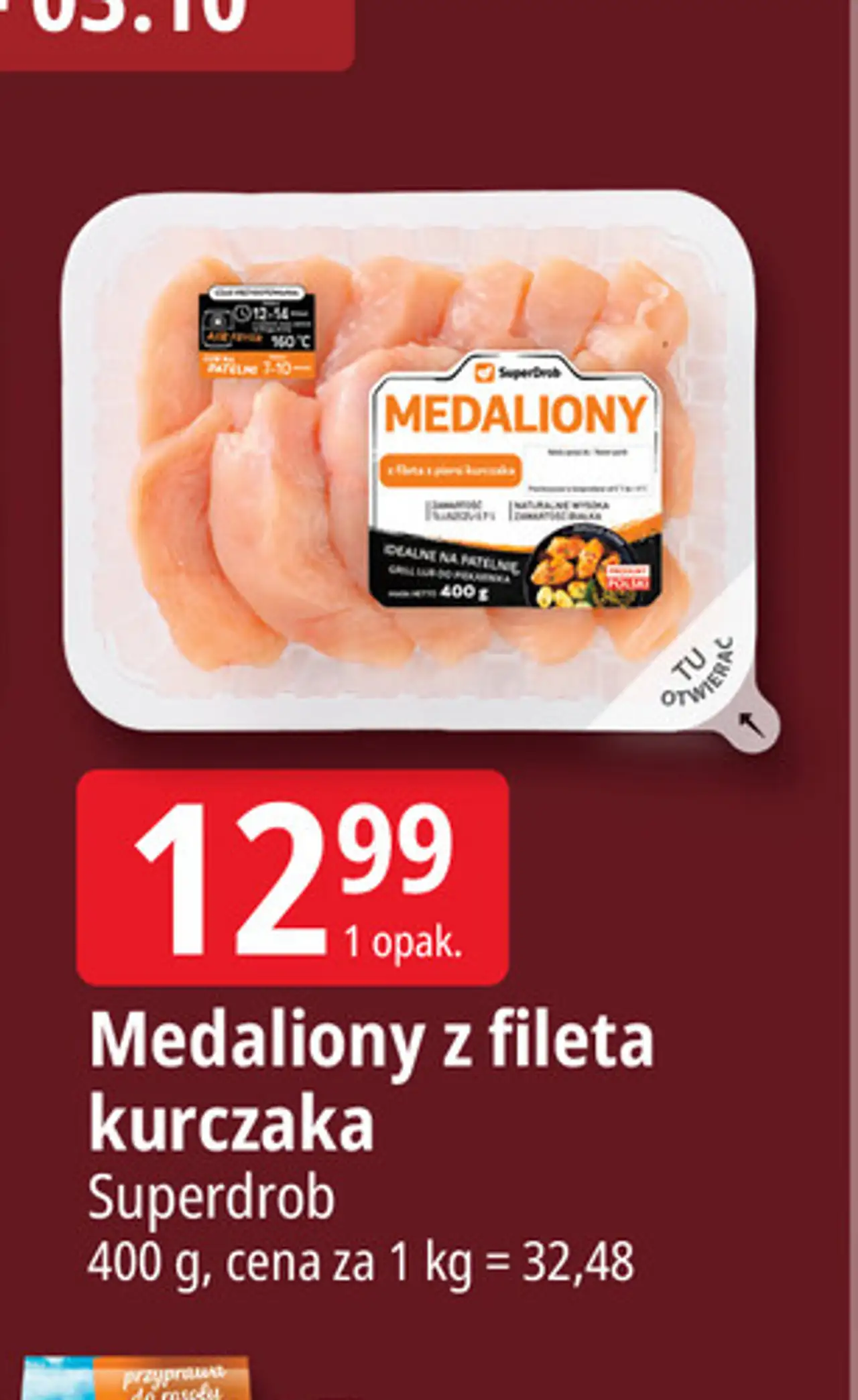 Medaliony z fileta kurczaka Superdrob