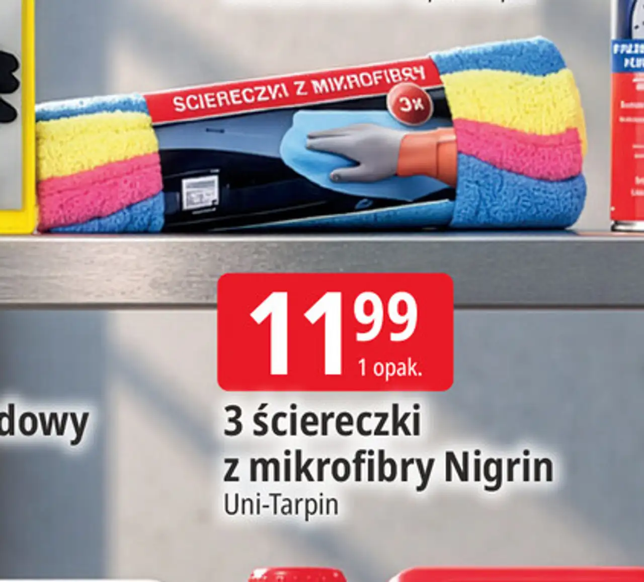 3 ściereczki z mikrofibry Nigrin