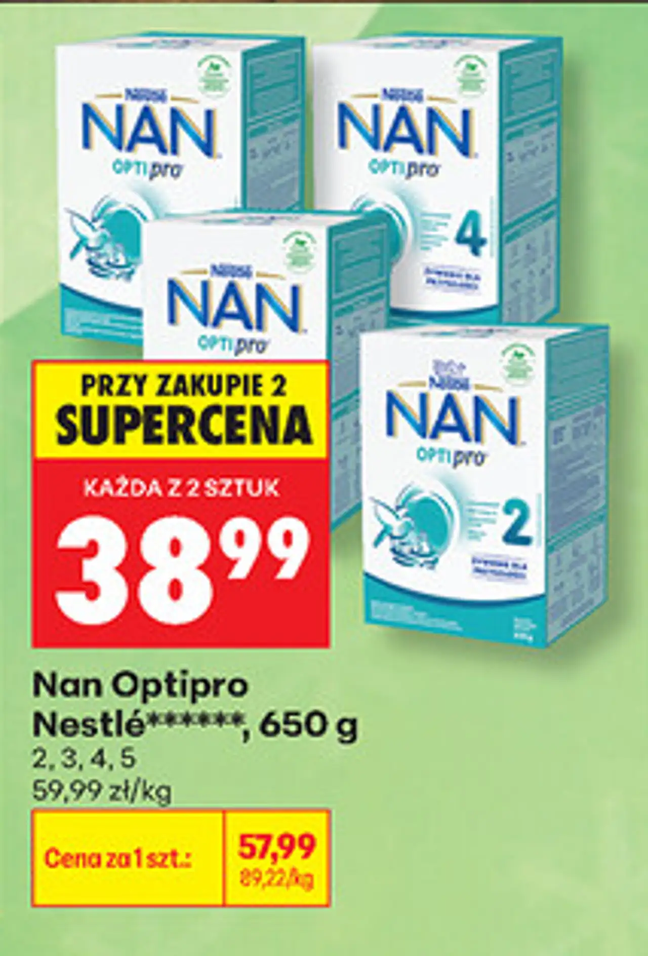 Nan Optipro Nestlé mleko modyfikowane