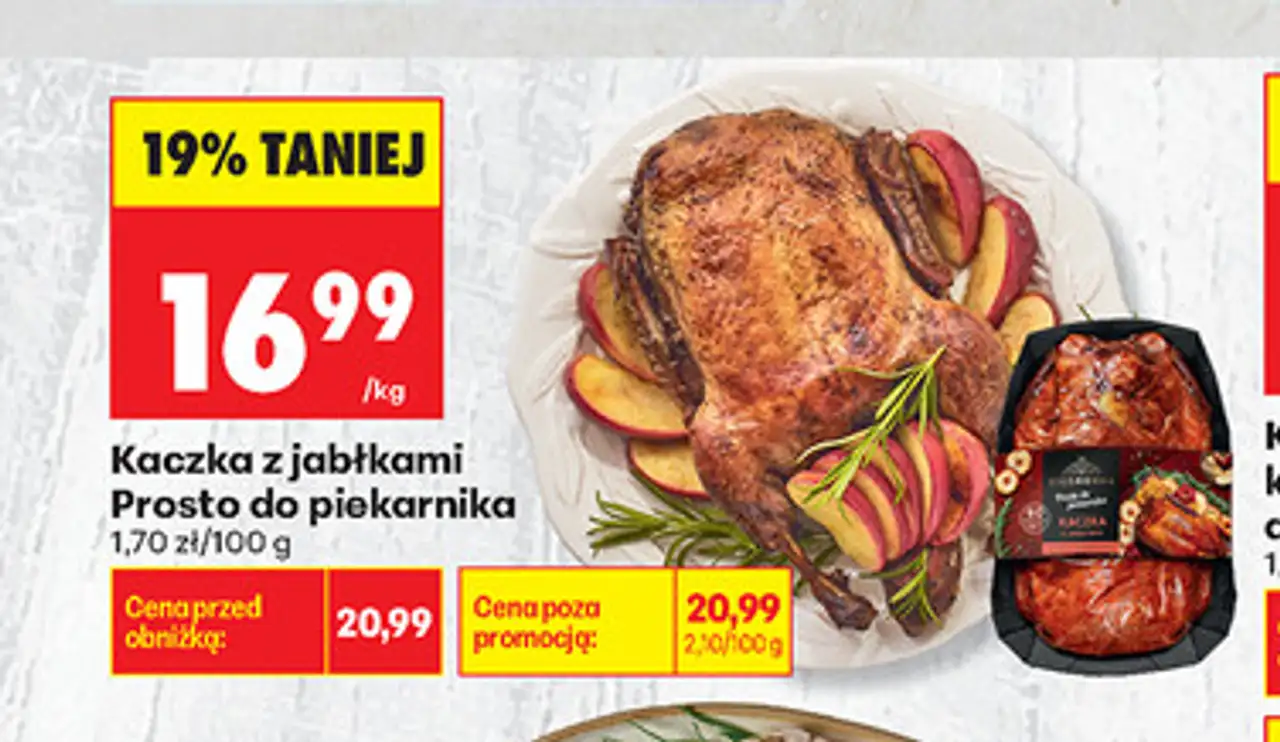 Kaczka z jabłkami Prosto do piekarnika Biedronka