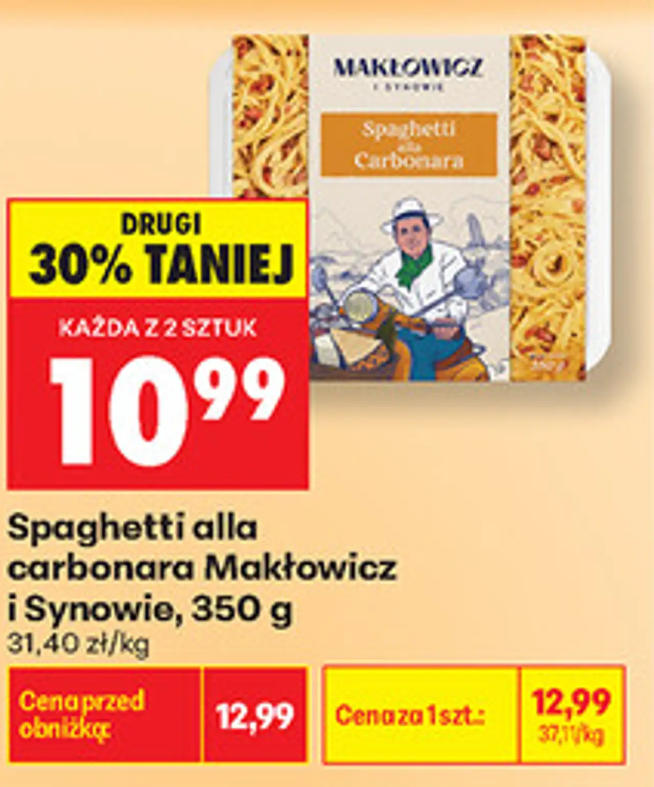 Spaghetti alla carbonara Makłowicz i Synowie, 350 g