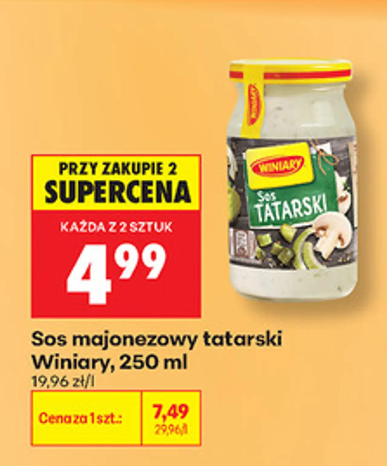 Sos majonezowy tatarski Winiary, 250 ml