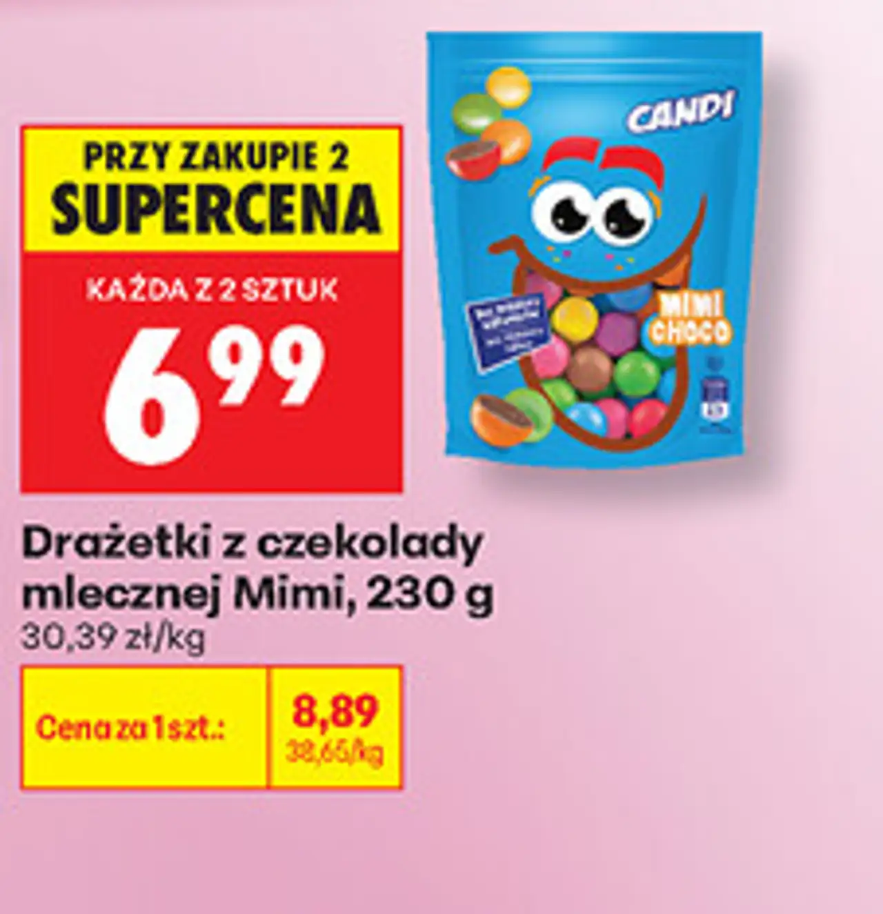Candi Drażetki z czekolady mlecznej Mimi