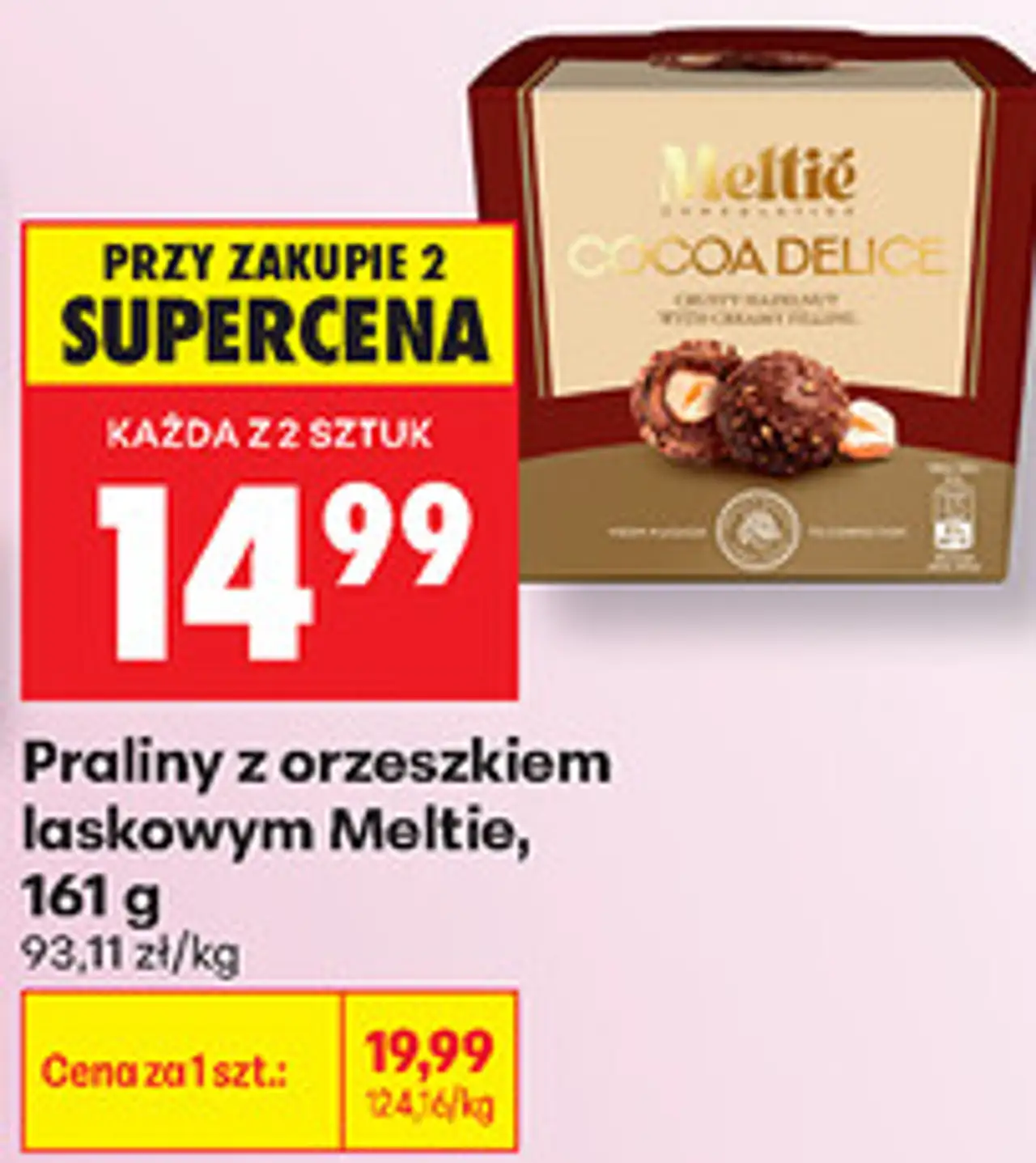 Praliny z orzeszkiem laskowym Meltie COCOA DELICE