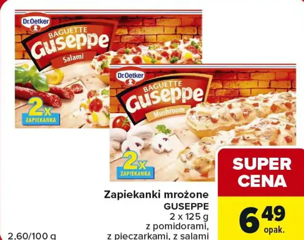 Zapiekanki mrożone Guseppe