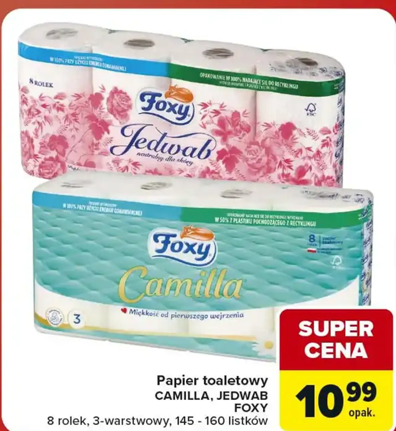 Papier toaletowy Foxy Camilla / Jedwab