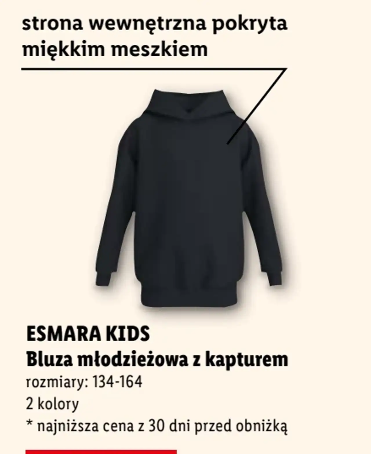 Bluza młodzieżowa z kapturem Esmara Kids