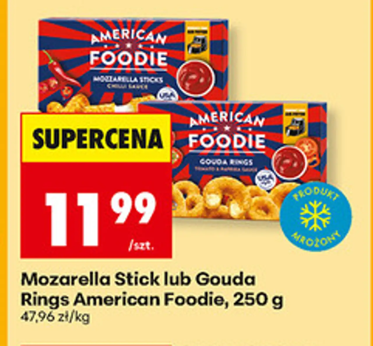 Mozarella Stick lub Gouda Rings American Foodie, 250 g
