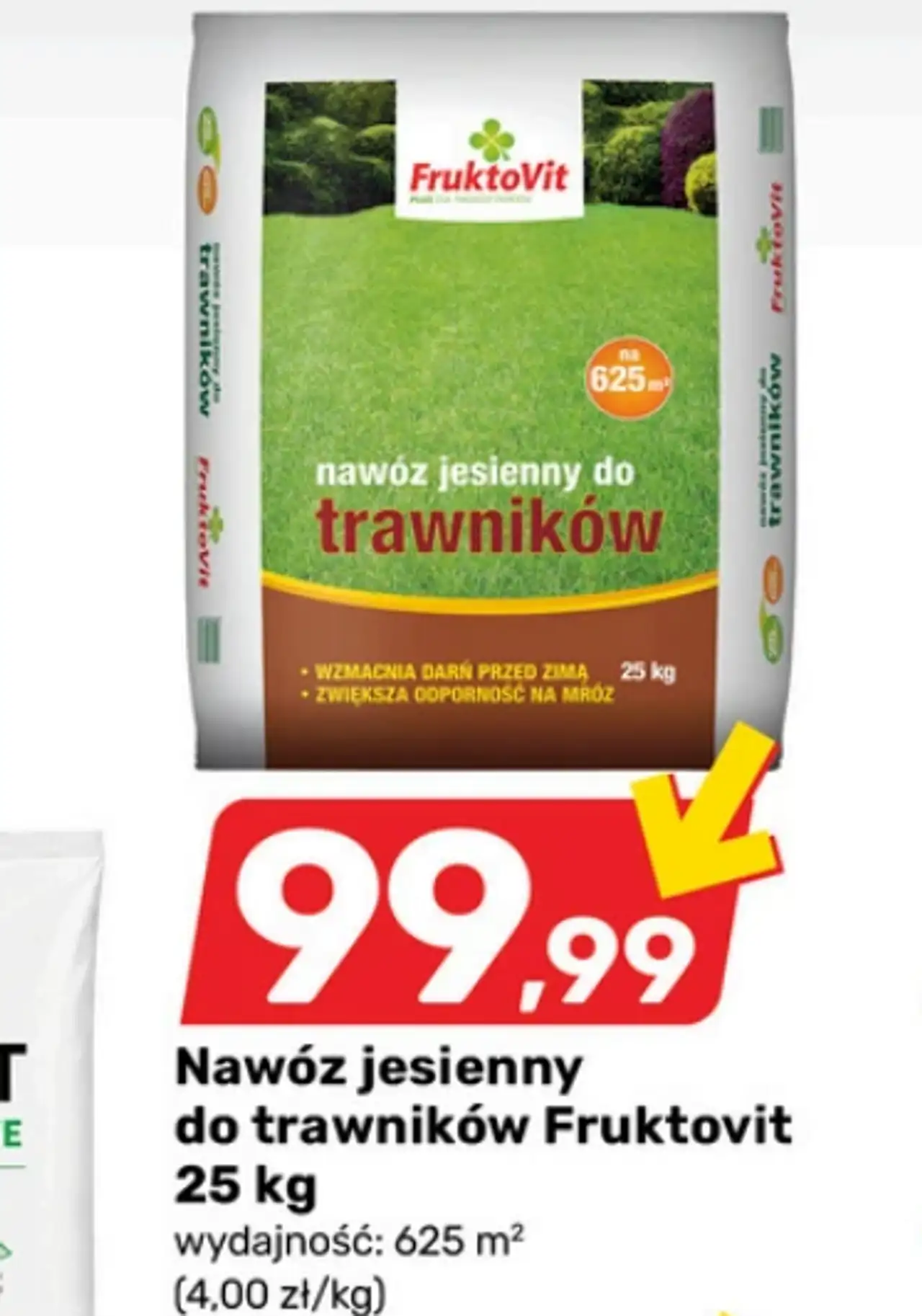 Nawóz jesienny do trawników Fruktovit 25 kg