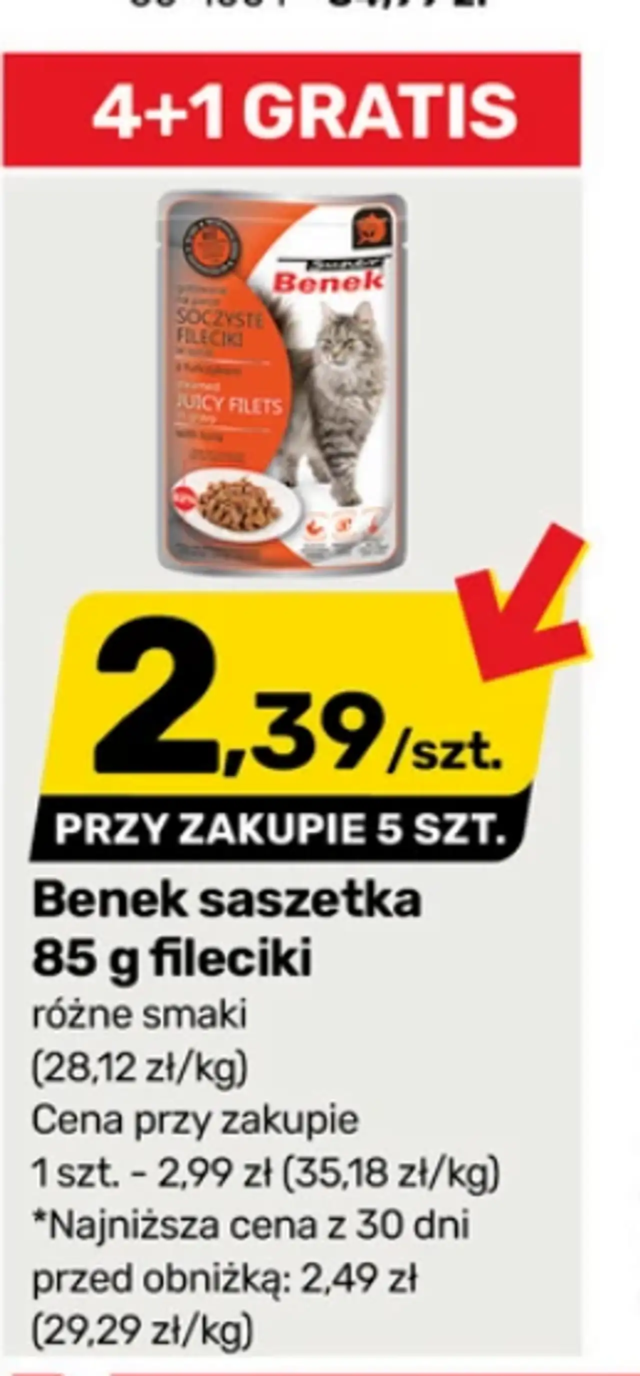 Benek saszetka dla kota