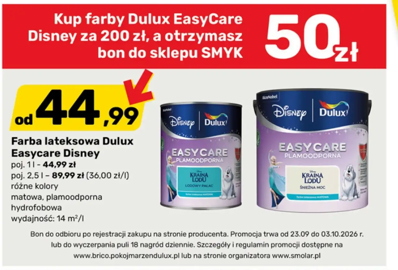 Farba lateksowa Dulux Easycare Disney