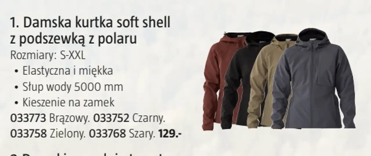 Damska kurtka soft shell z podszewką z polaru Kayoba Outdoor